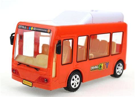 Kids Blue / Orange Plastics Electric City Bus Toy [NB8T929] : EZBUSTOYS.COM