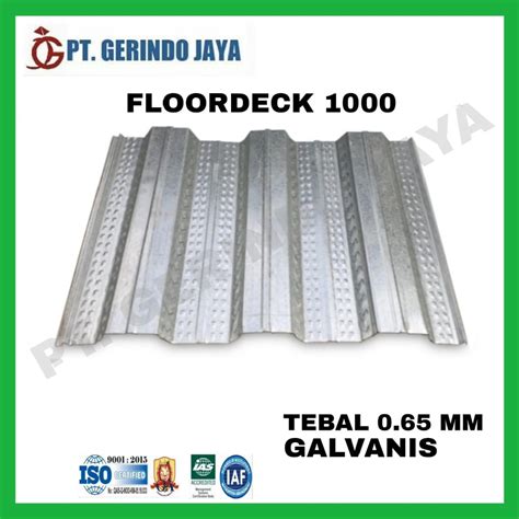 Jual BONDECK BONDEK FLOORDECK Z10 GALVANIS TEBAL 0 65 Mm Shopee