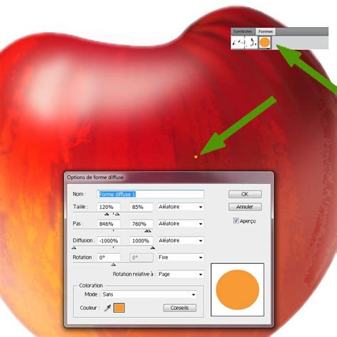 Les oeuvres numériques de Zigo Tuto Illustrator Draw an apple