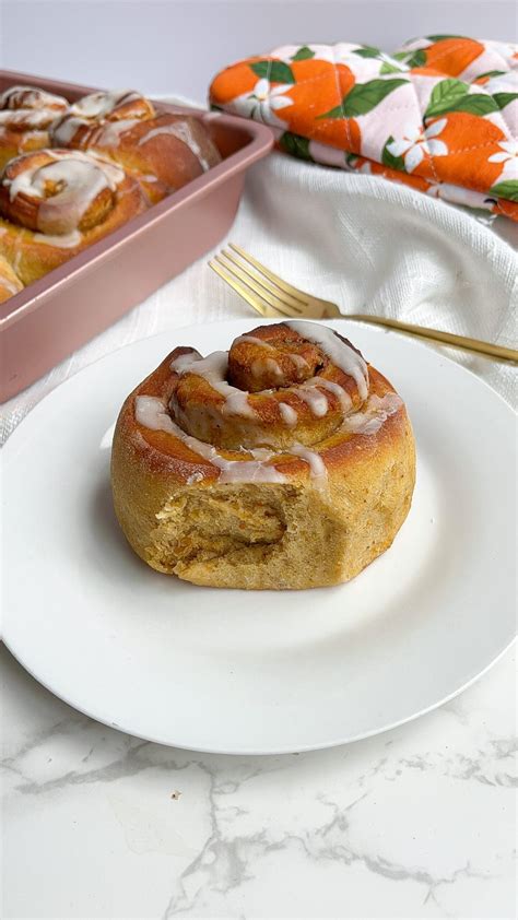 Healthy Pumpkin Cinnamon Rolls Eliya Eats