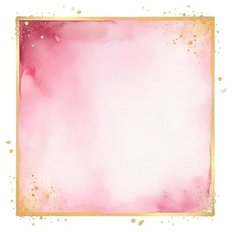 Premium AI Image A Close Up Of A Pink And Gold Watercolor Background