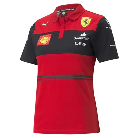 SCUDERIA FERRARI REPLICA WOMENS TEAM POLO SHIRT