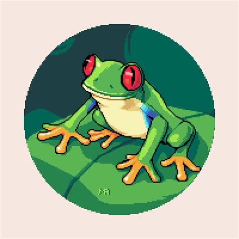 a frog : r/PixelArt