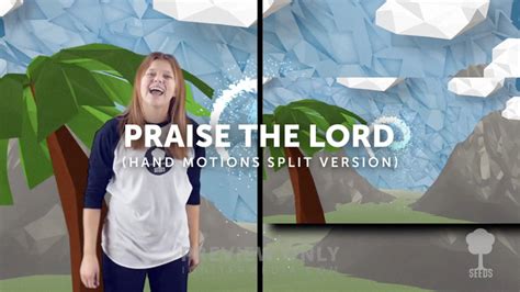 Praise The Lord Hand Motions Split Version Lyric Media Lyric Video