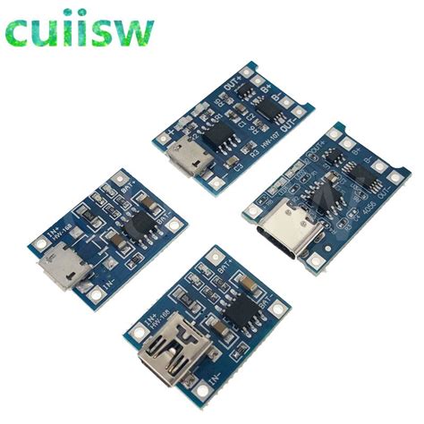 Tipo c micro usb 5v 1a mini 18650 tp4056 módulo carregador de bateria