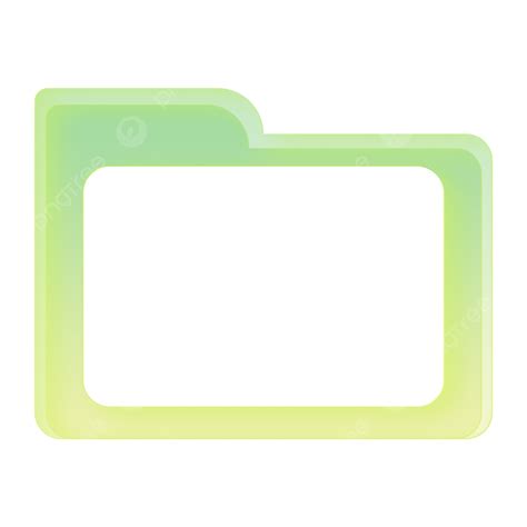 Yellow Green Transparent Frosted Border Transparent Frosted Frame