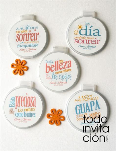 Espejos Con Tapa Personalizados Con Frases Boda Bautizo Comunion Tapas