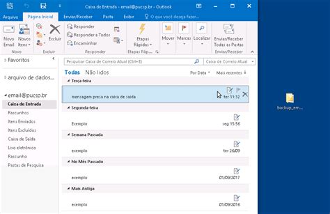 Perguntas Frequentes Faq Microsoft Outlook Backup De Mensagens