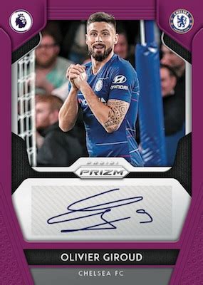 Panini Prizm Premier League Checklist Set Info Boxes Date