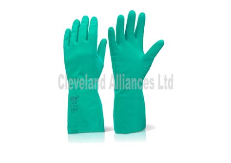 Nitrile Gauntlet Gloves (Green) | Cleveland Distribution