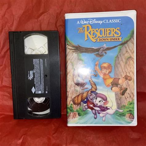 The Rescuers Down Under Walt Disney Classic Vhs Tape 1991 Black Diamond