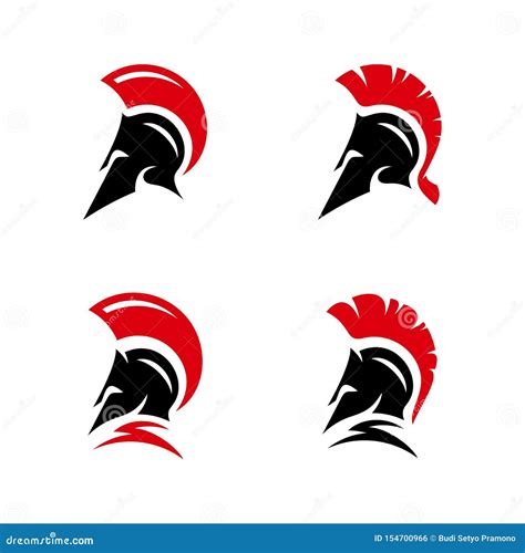 Spartan Warrior Logo Design Vector Illustration. Warriors Sport Team ...