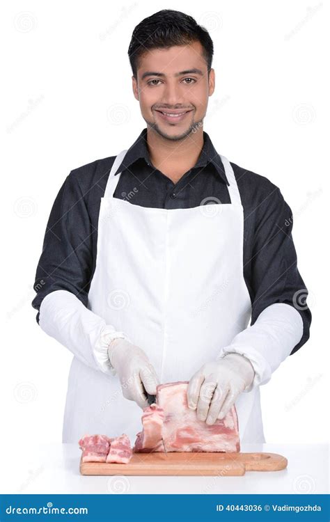 Butcher Stock Photo Image Of Chef Gloves Preparing 40443036