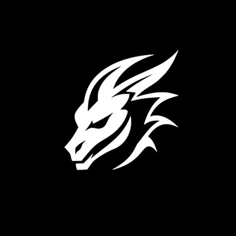 Premium Vector Dragon Black And White Isolated Icon Vector Illustration