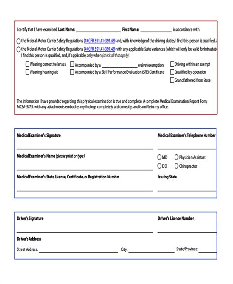 Free 12 Sample Medical Examination Forms In Pdf Excel Word