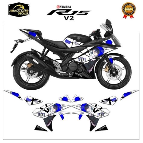 Jual Striping Yamaha R15 V2 Motif Anime Stiker List Variasi Motor