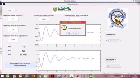 Circuito Rlc Serie Y Paralelo En Matlab Gui Youtube