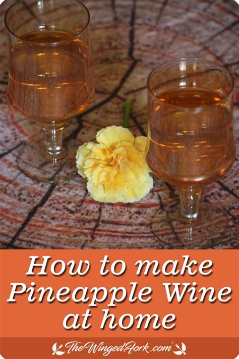 Easy Pineapple Wine Recipe https://thewingedfork.com/easy-pineapple ...