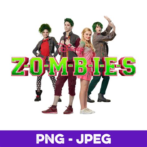 Disney Zombies Cast , PNG Design, PNG Instant Download - Inspire Uplift