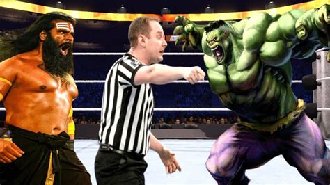 Wwe K Hulk Vs Veer Mahaan Summerslam Full Match Youtube