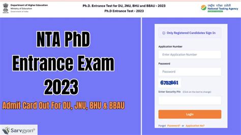 Nta Phd Entrance Exam Admit Card Out For Du Jnu Bhu Bbau