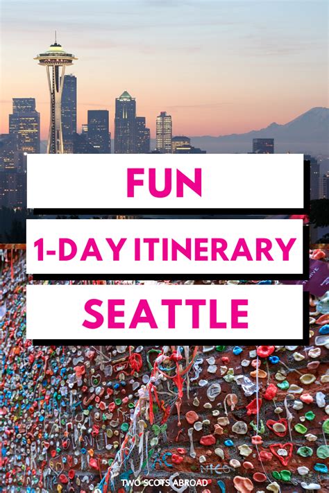 Jam Packed One Day In Seattle Itinerary Seattle Travel Travel Usa