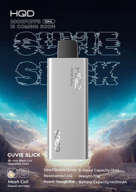 H Hqd Latest Disposable Vape Cuvie Slick Mesh Coil Puffs