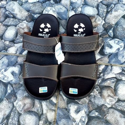 Jual Sandal Pria Kulit Pakalolo Original Selop Coklat Kekinian