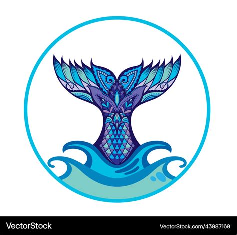 Mermaid Tail Royalty Free Vector Image Vectorstock