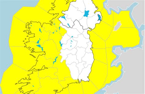 Yellow wind and rain warning to come into effect this afternoon and evening