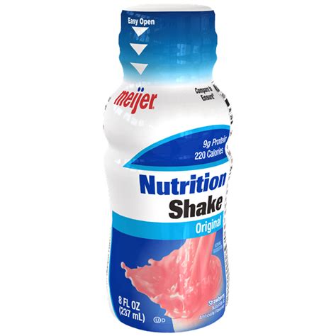 Meijer Nutrisure Original Nutrition Shake Strawberry Ready To Drink Shake 6 Ct Shipt