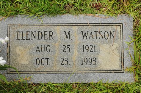 Elender Mae Scott Watson 1921 1993 Mémorial Find a Grave