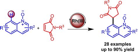 Installation Of Diverse Succinimides At C Position Of Quinoline N