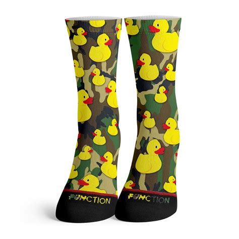 Function Camo Rubber Ducky Pattern Fashion Socks In 2021 Fashion Socks Camo Socks Pattern