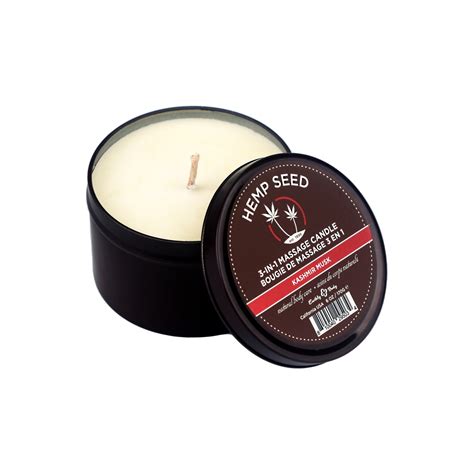 Hemp Seed 3 In 1 Massage Candle 6 Oz Kashmir Musk Scent