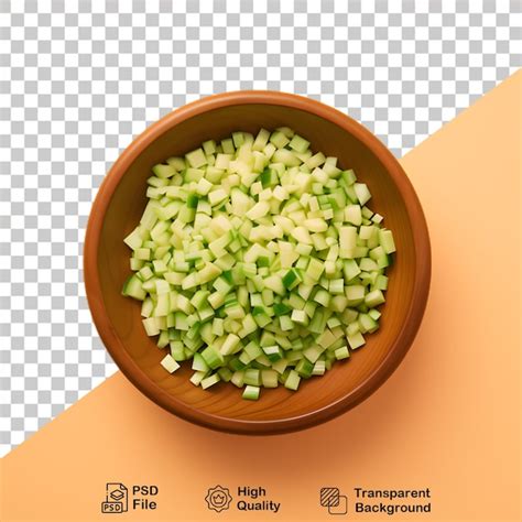 Ensalada De Verduras En Cuenco Aislada Sobre Un Fondo Transparente