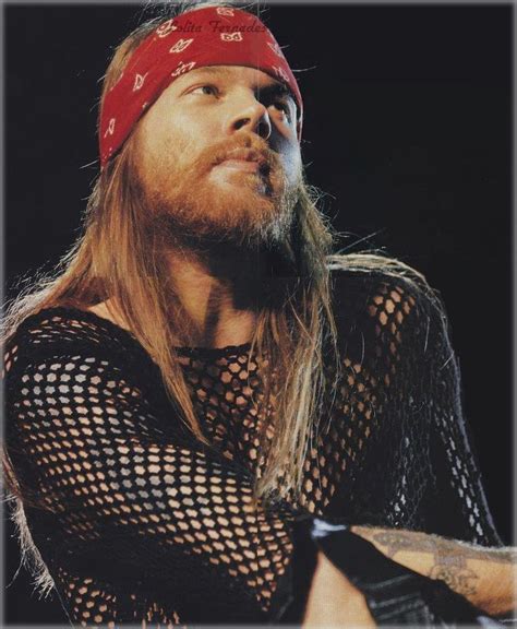 Axl Rose Leading Singer Of American Rock Band Guns N Roses Early 90s Axlrose Waxlrose Gnr