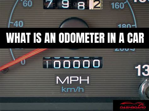 What Is An Odometer Dashboard Instrument Cluster