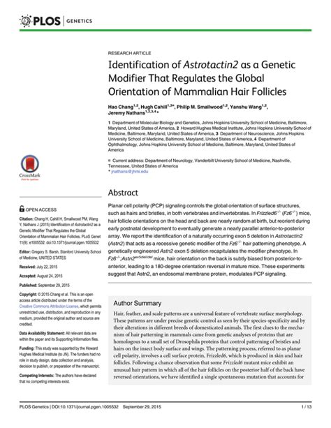 Astrotactin2 As A Genetic Identification Of Modifier That Regulates The