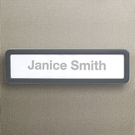 Office Depot Brand Cubicle Name Plate 2 58 X 9 18 X 78 30percent