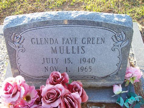 Glenda Faye Green Mullis 1940 1965 Find A Grave Memorial