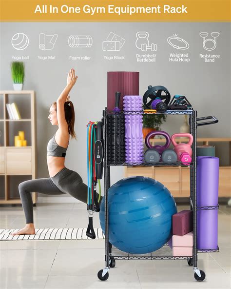 Fhxzh Yoga Mat Storage Rack Home Gym Workout Equipment Storage Rack