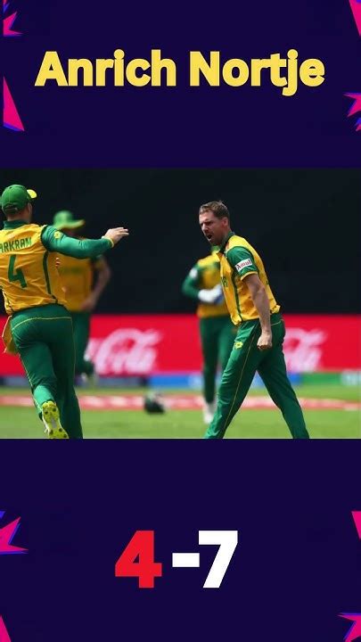 Anrich Nortje 4 Wickets For 7 Runs 😌🔥 Sri Vs Sa Icc Mens T20 World