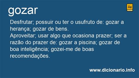 O Que Significa Gosar