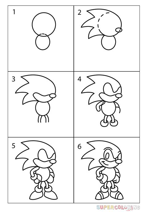 Dibujo De Sonic The Hedgehog Para Colorear Khondrion