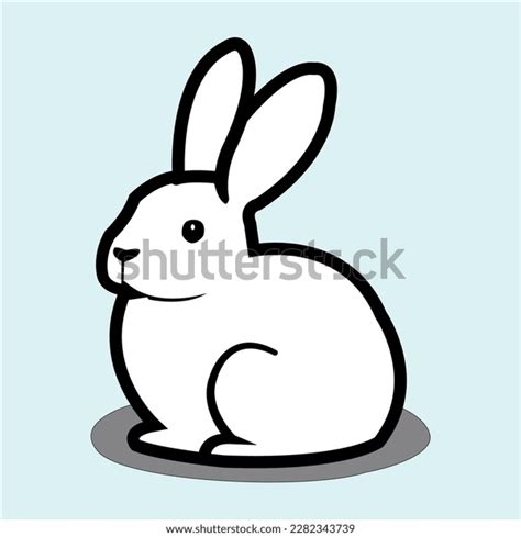 Cute Rabbit Sitting Styles Drawing Color Stock Vector (Royalty Free ...