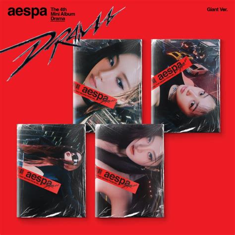 AESPA DRAMA 4th Mini Album GIANT Version POB Shopee Thailand