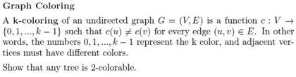 Solved Graph Coloring A K Coloring Of An Undirected Graph G Chegg