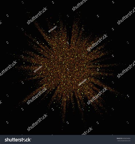 Gold Glitter Texture On Black Background Stock Vector (Royalty Free) 605654966 | Shutterstock