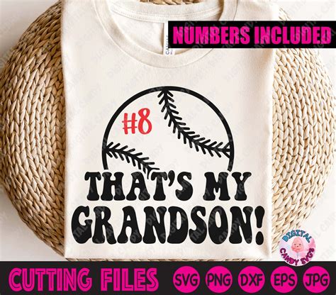 Baseball Svg Baseball Grandma Svg Grandma Svg Thats My Grandson Svg